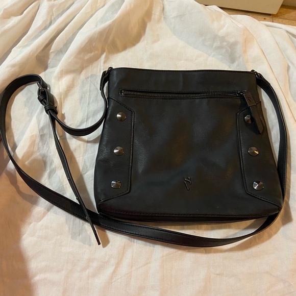 Simply Vera Vera Wang Handbags - Simply Vera Vera Wang Black Crossbody Bag with Stud Accents